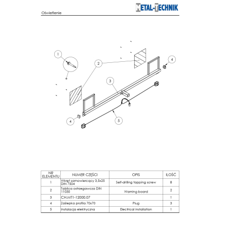 Katalog części zamiennych - Metal-Technik Chwastownik MT1 - 12000